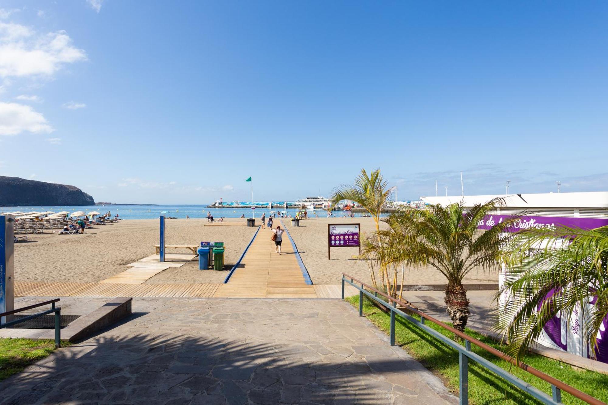 Classbnb - Seafront Studio With Beach View In The Center Of Los Cristianos Los Cristianos (Tenerife) Exterior foto